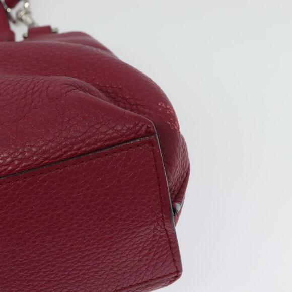 GUCCI Bamboo Daily Hand Bag Leather Pink Silver - Picture 15 of 16